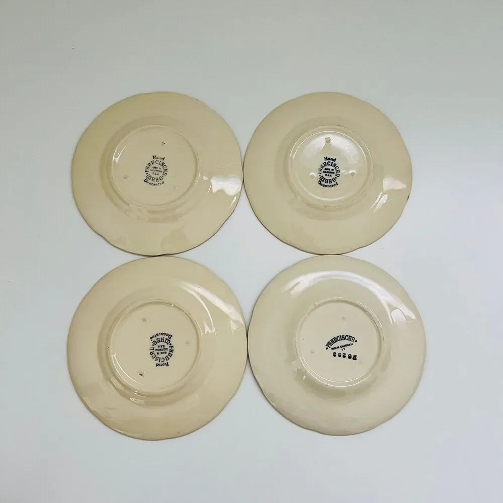FRANCISCAN Apple Earthenware Bread & Butter Plates, Set of 4